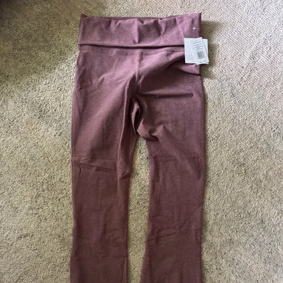 NWT Beyond Yoga Spacedye Foldover Bootcut Pant - Rose Brush Heather - Picture 5 of 6